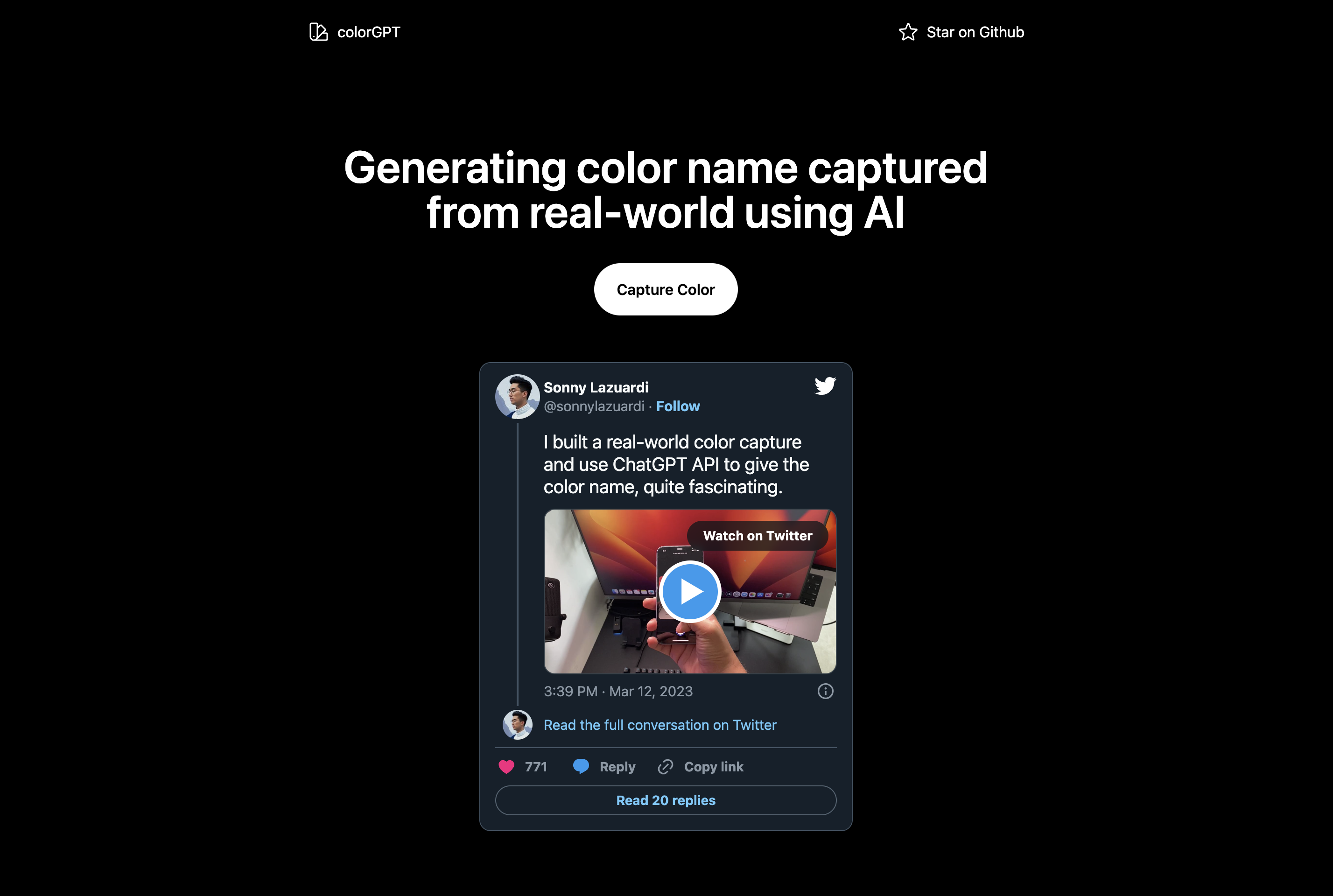 colorGPT screenshot 1