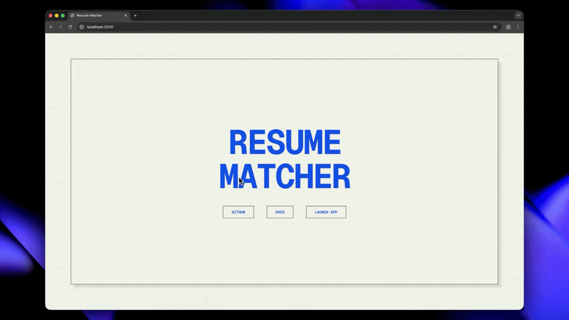 Resume-Matcher screenshot 2