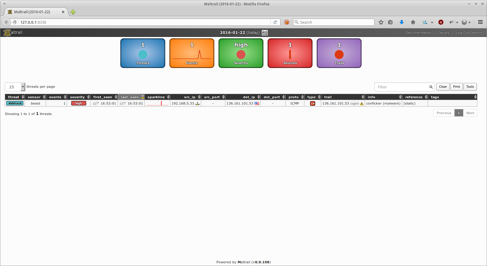 maltrail screenshot 8