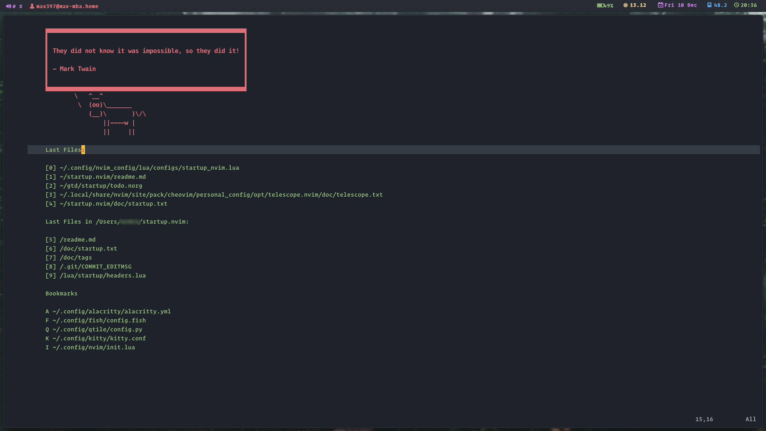 startup.nvim screenshot 3
