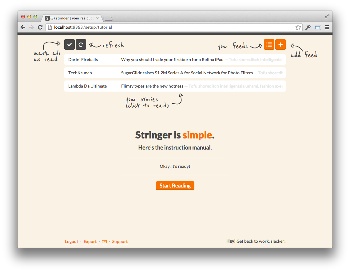 stringer screenshot 1
