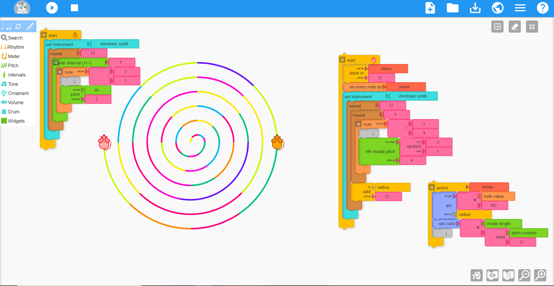 musicblocks screenshot 2
