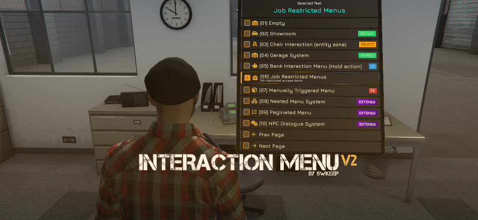 interaction-menu screenshot 1