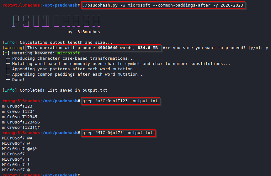 psudohash screenshot 1