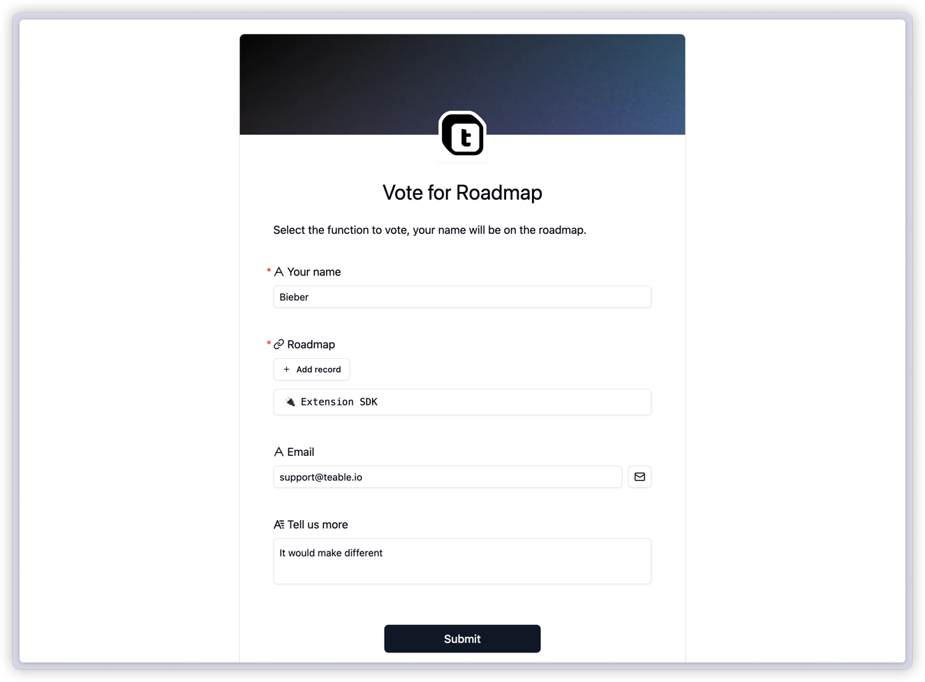 teable screenshot 7