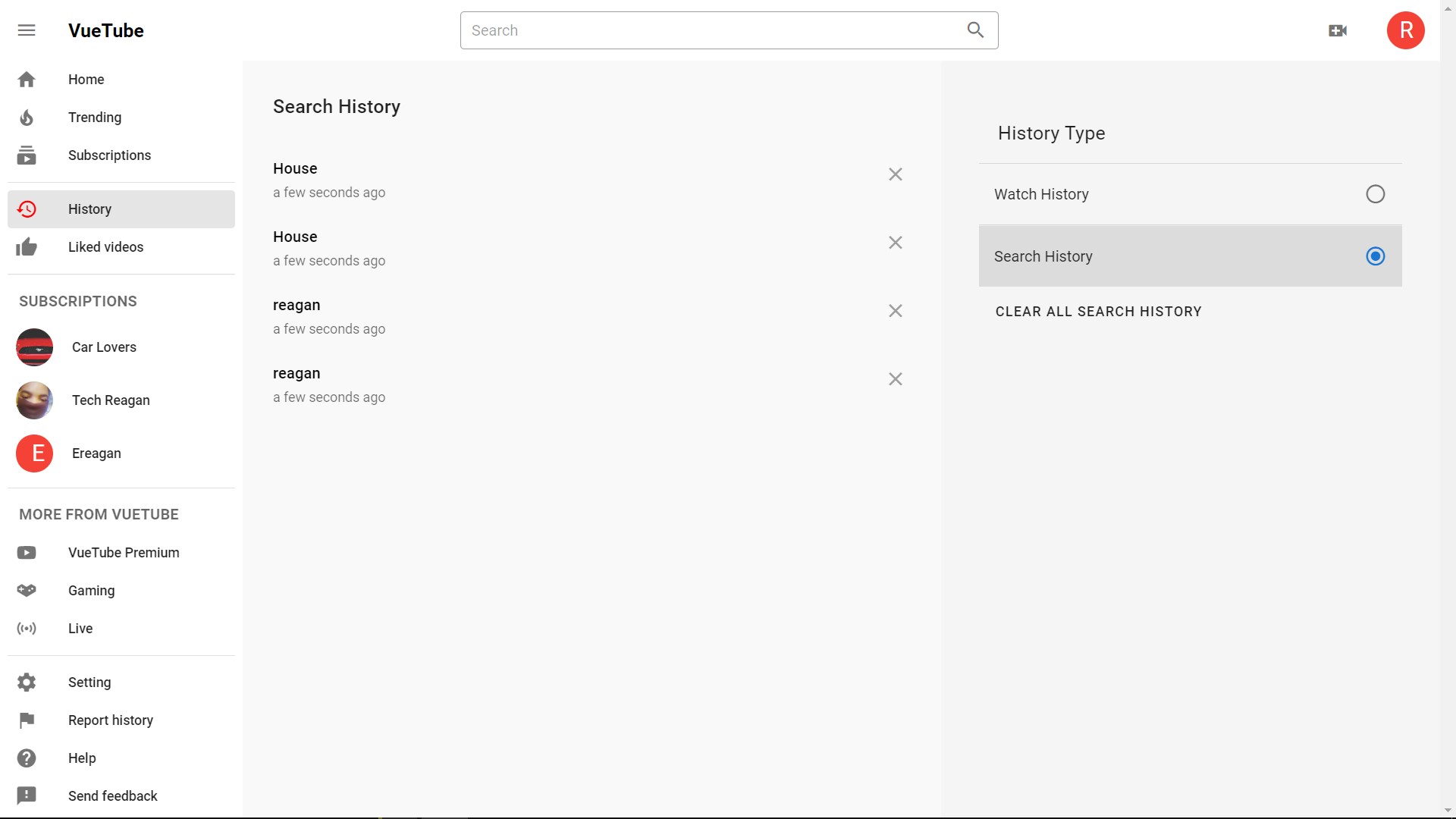 vue-nodejs-youtube-clone screenshot 7