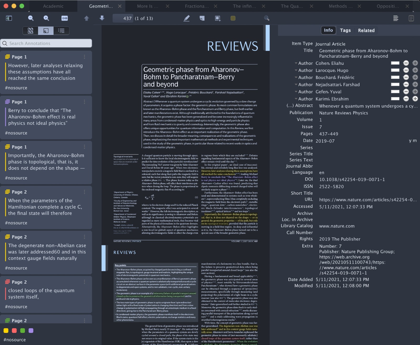 zotero-night screenshot 1