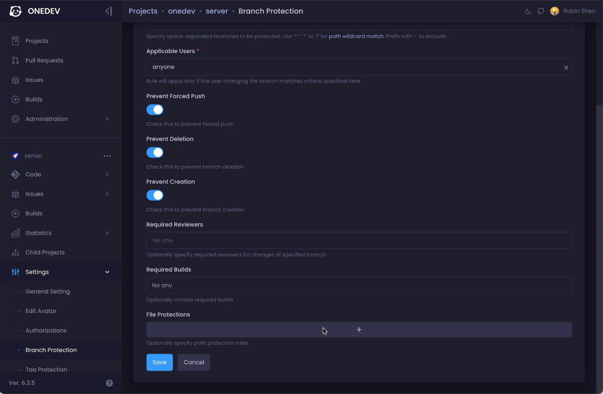 onedev screenshot 5