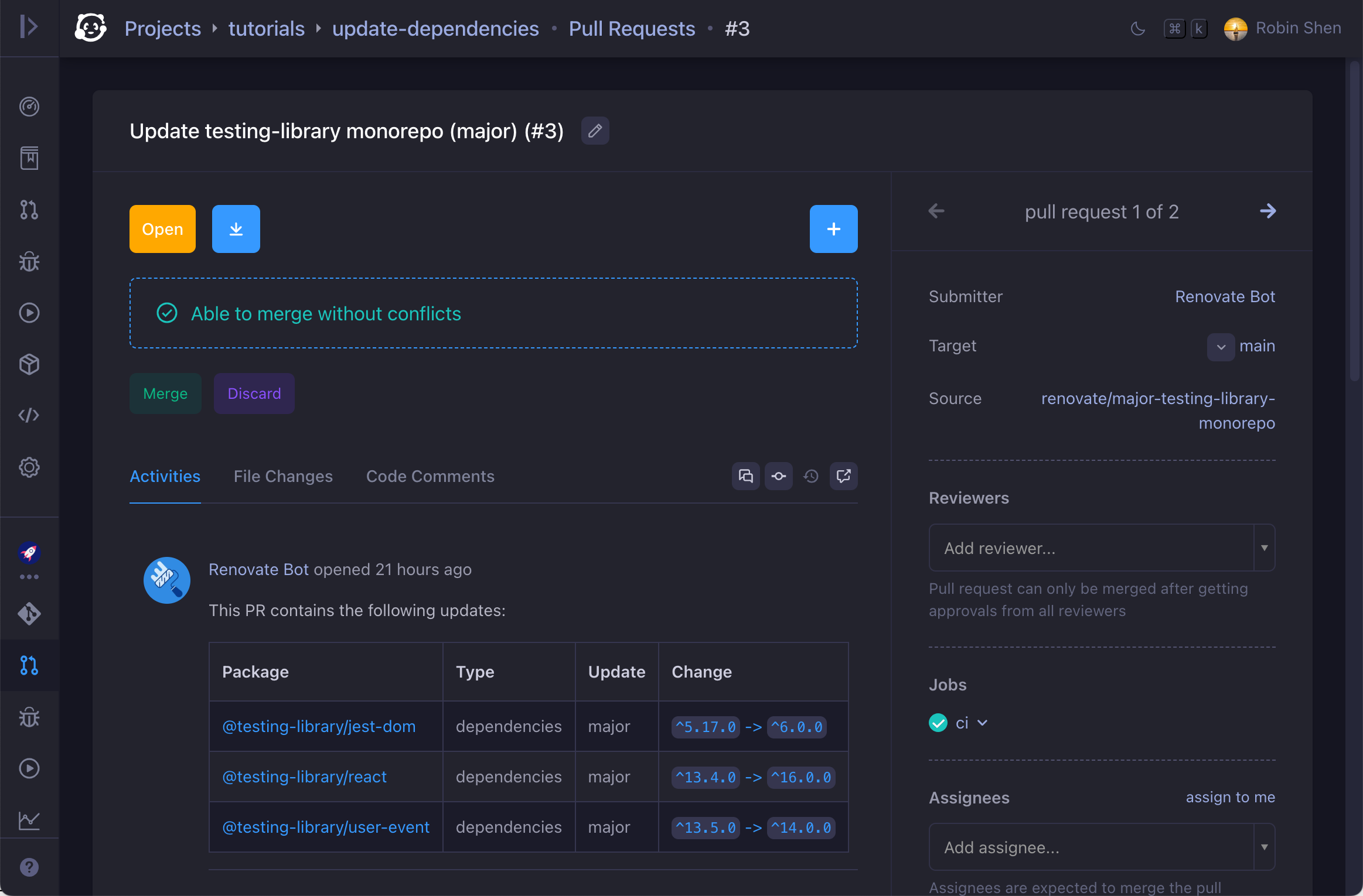 onedev screenshot 2