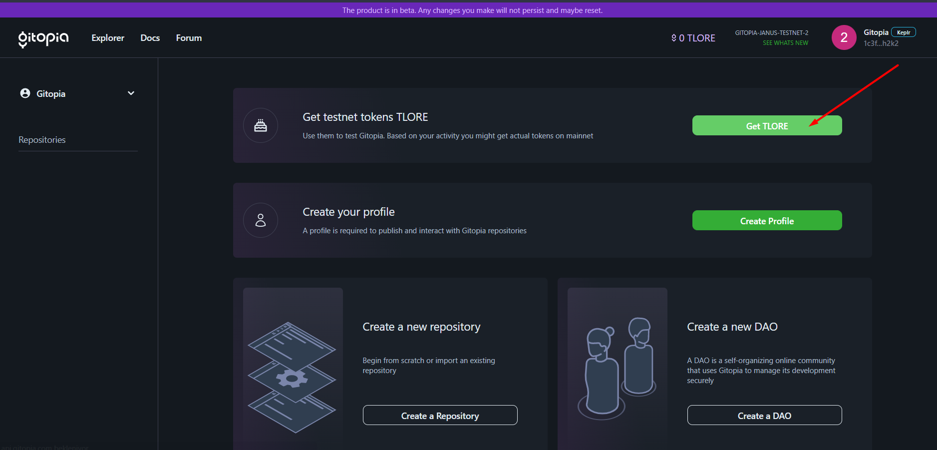Gitopia-Testnet screenshot 8