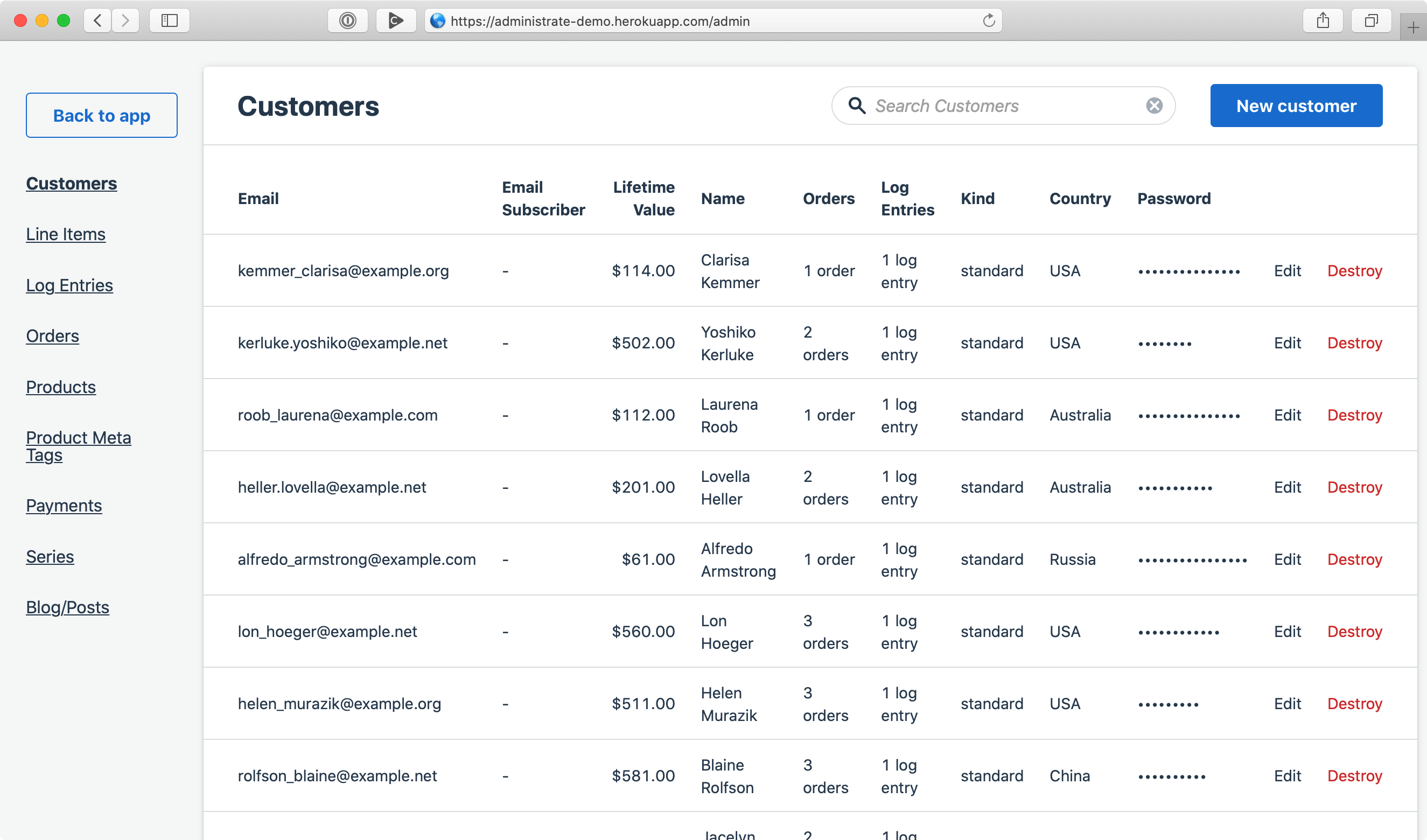 administrate screenshot 1