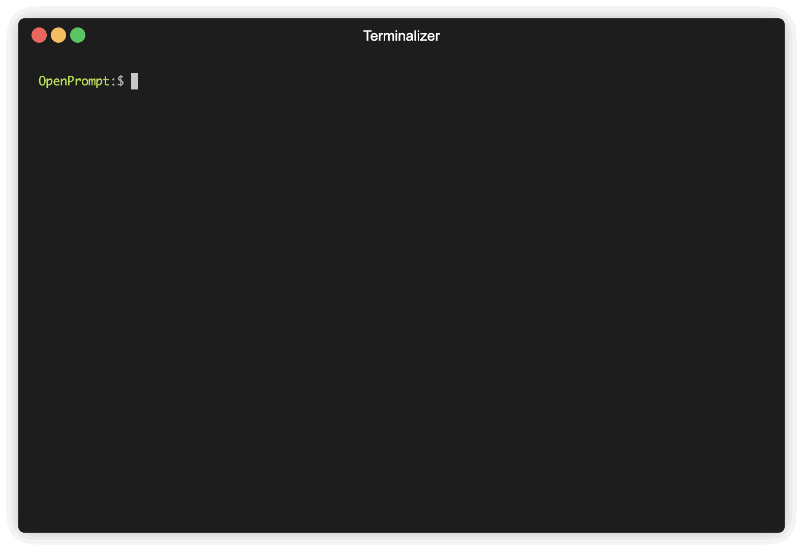 OpenPrompt screenshot 1