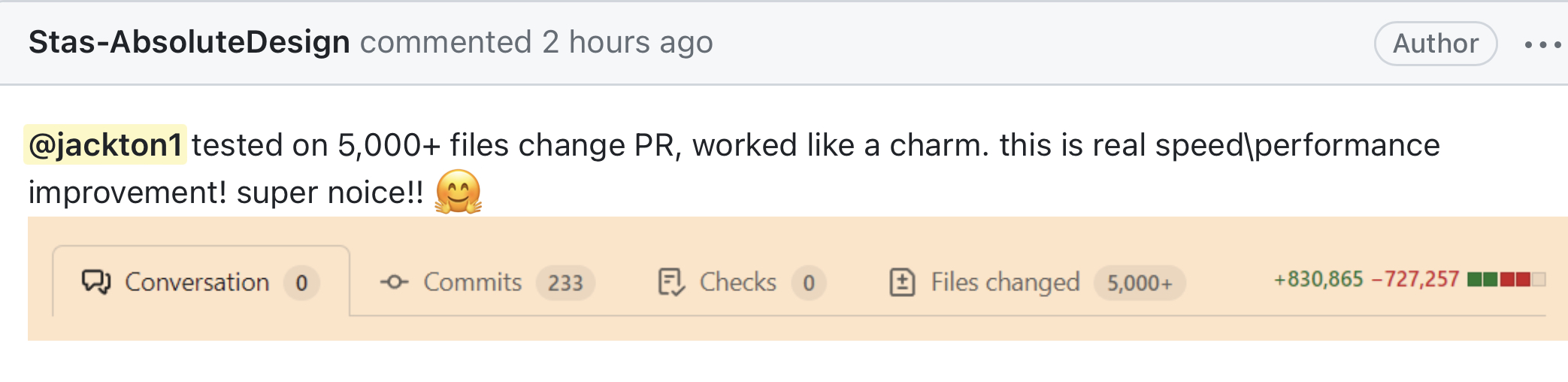 changed-files screenshot 1