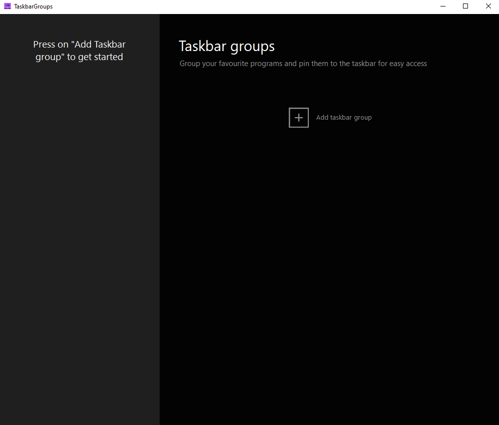 taskbar-groups screenshot 1