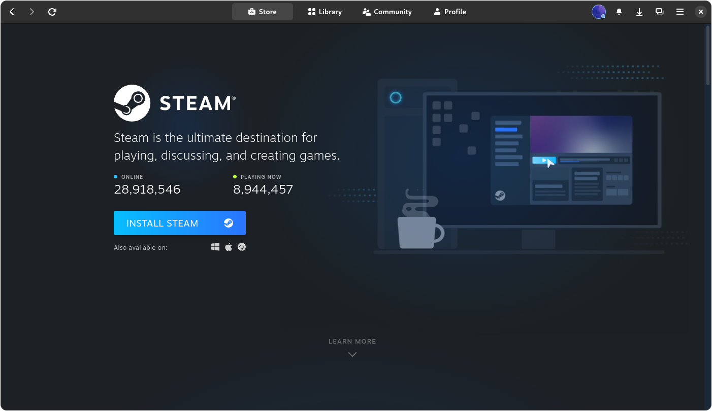Adwaita-for-Steam screenshot 1