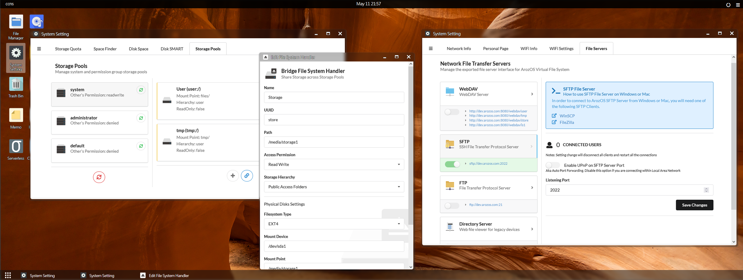 arozos screenshot 6