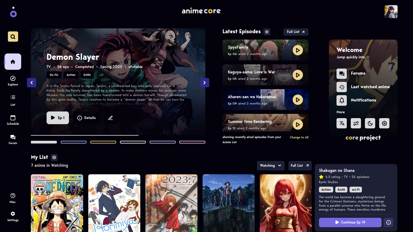 CoreProject-Frontend screenshot 2