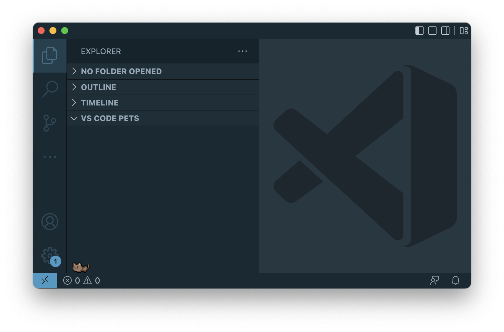 vscode-pets screenshot 2