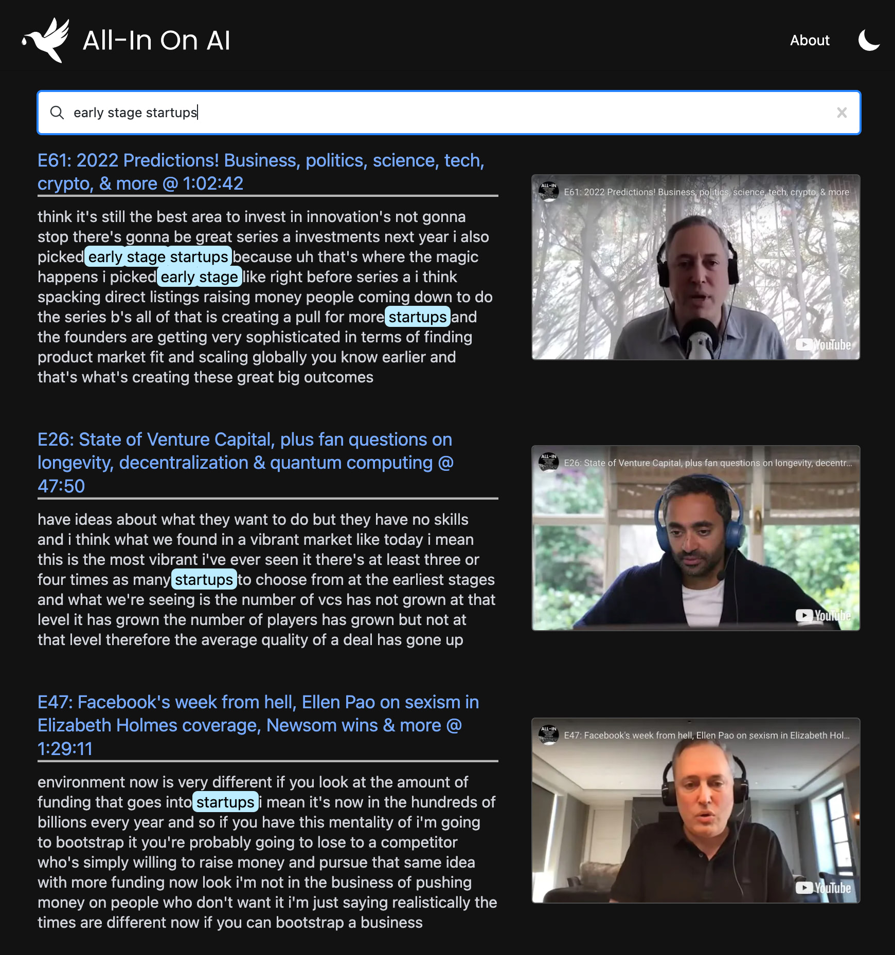 yt-semantic-search screenshot 3