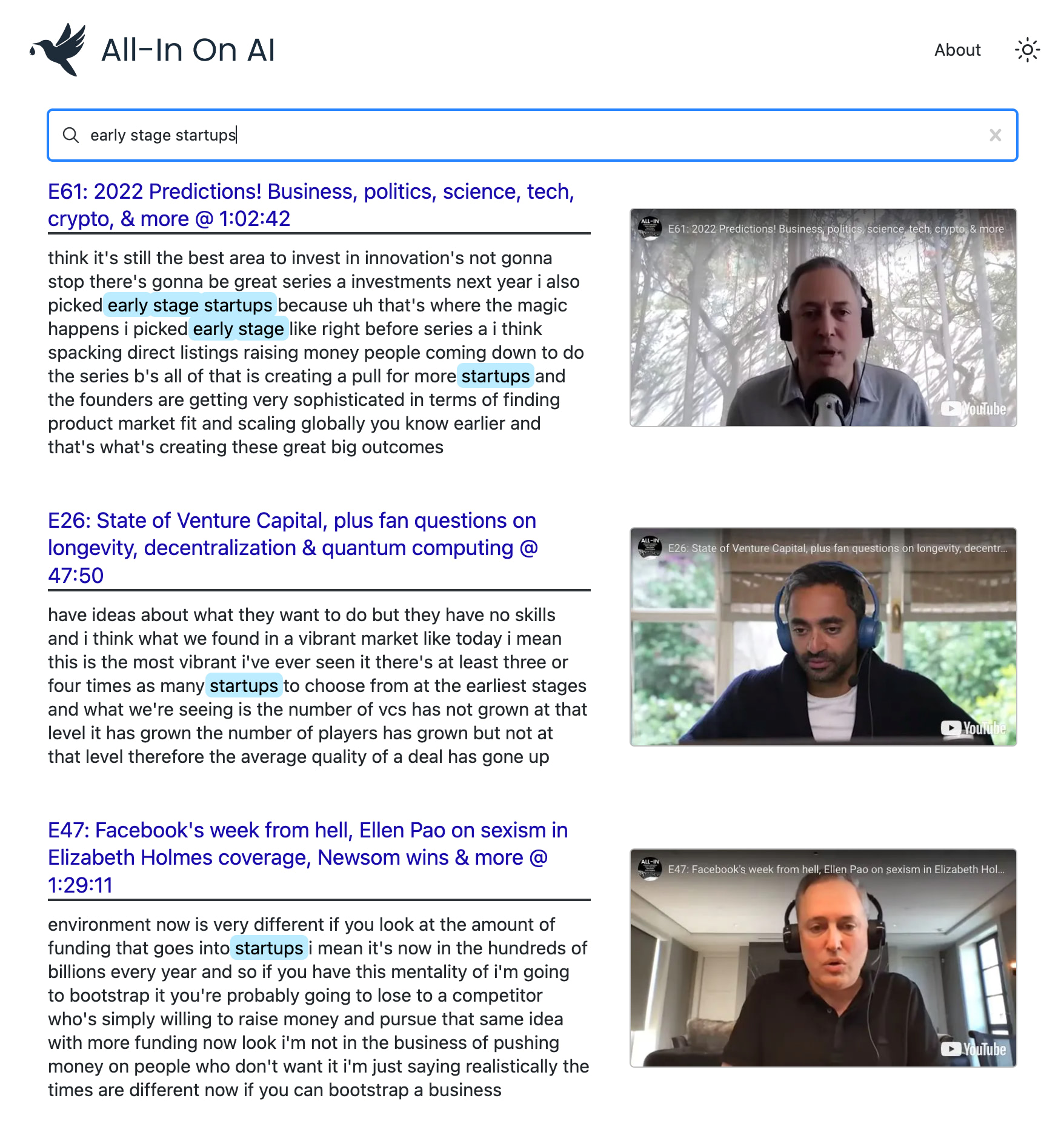 yt-semantic-search screenshot 2