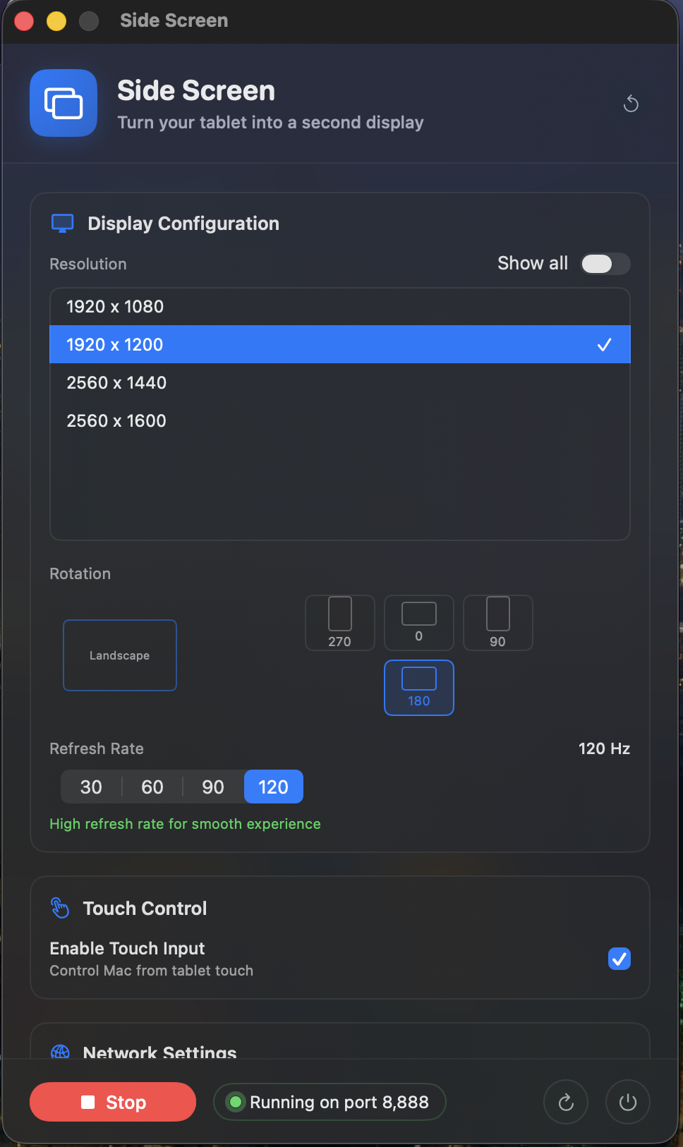 SideScreen screenshot 4