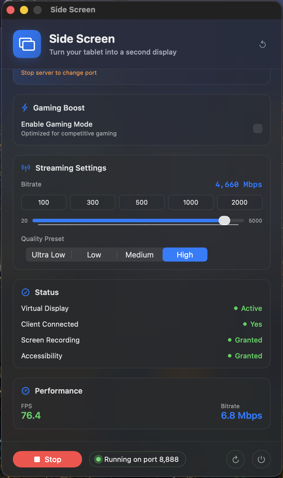 SideScreen screenshot 5