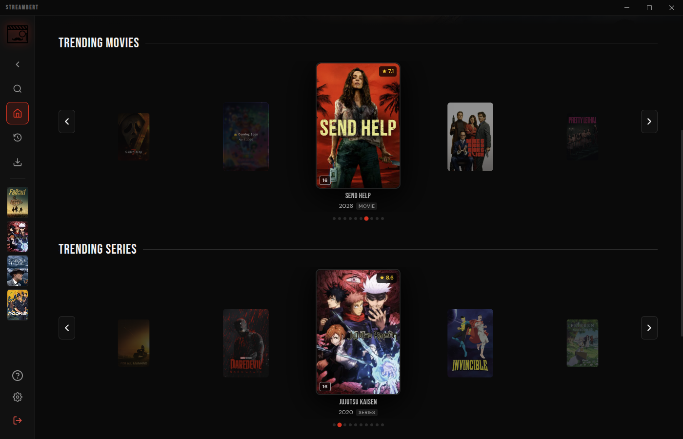 streambert screenshot 1