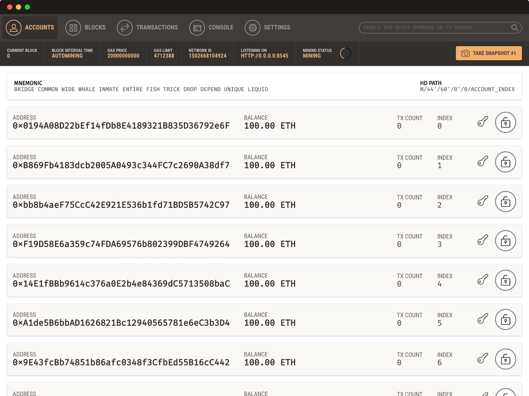 ganache-ui screenshot 1