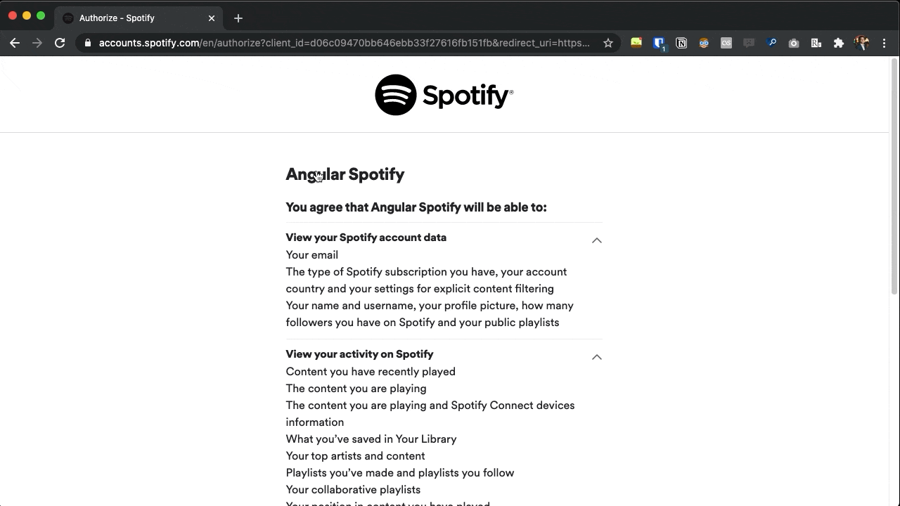 angular-spotify screenshot 2