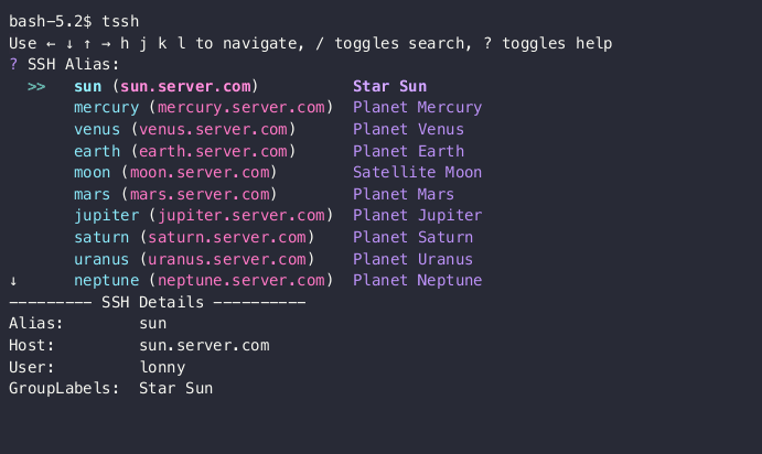 trzsz-ssh screenshot 1