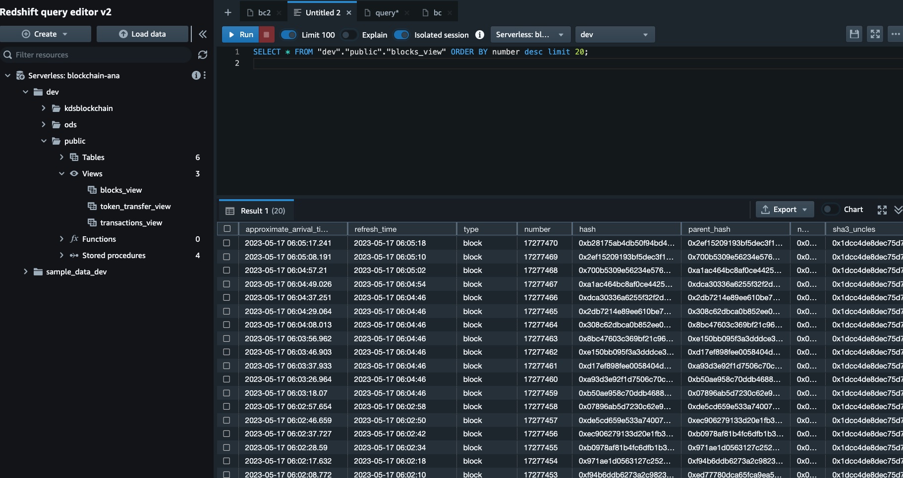 Web3-serverless-analytics-on-aws screenshot 2