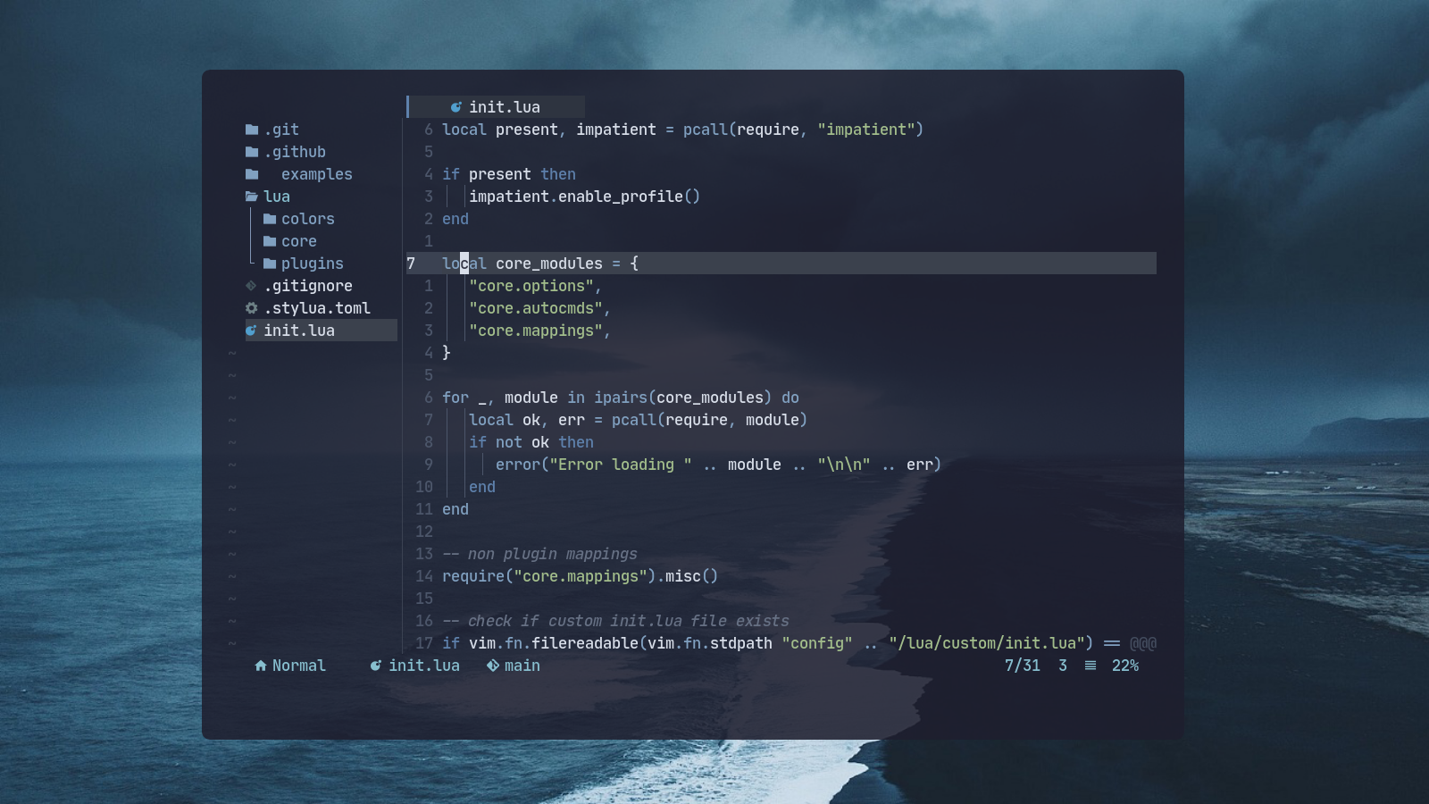 luavim screenshot 3