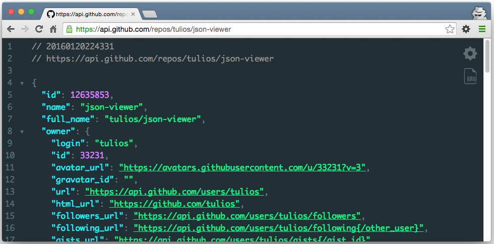 json-viewer screenshot 1