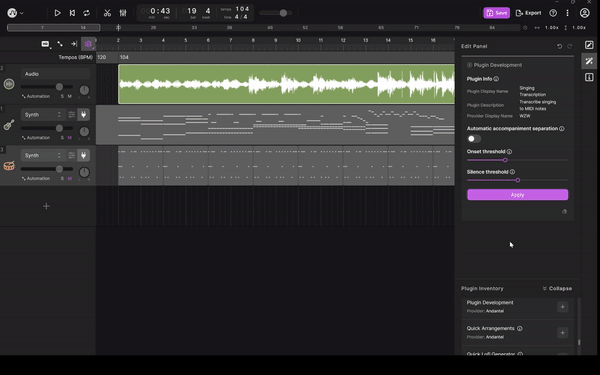 tuneflow-py screenshot 4