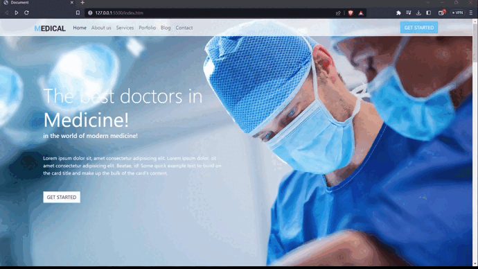 Medical-Website screenshot 1