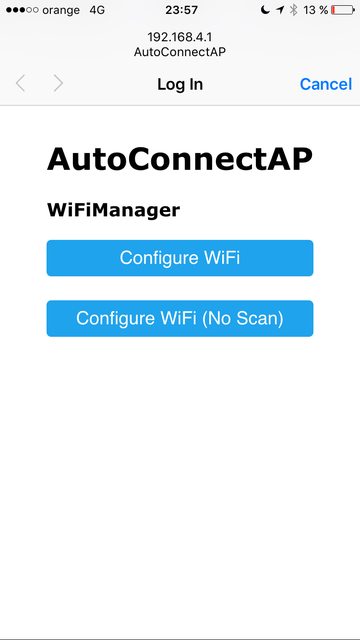 WiFiManager screenshot 1