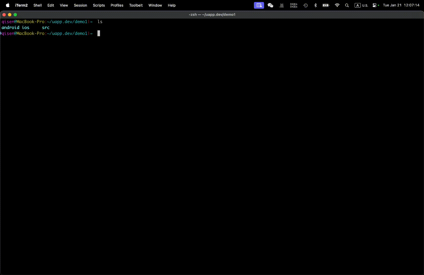 cli screenshot 1