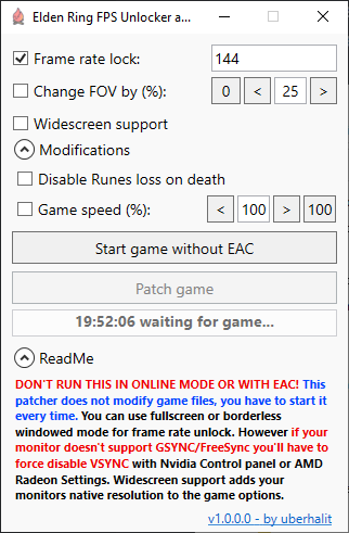 EldenRingFpsUnlockAndMore screenshot 1