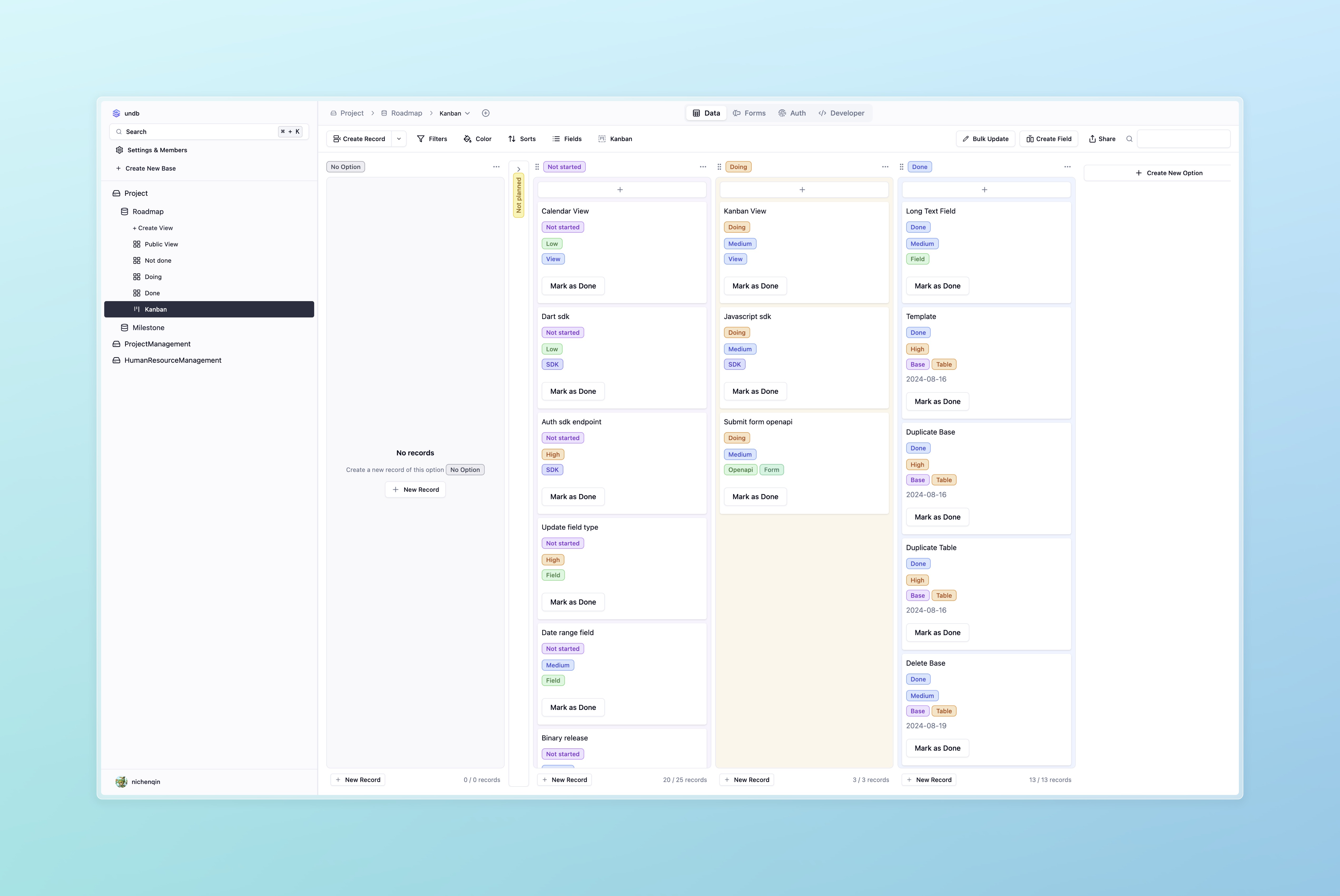 undb screenshot 2
