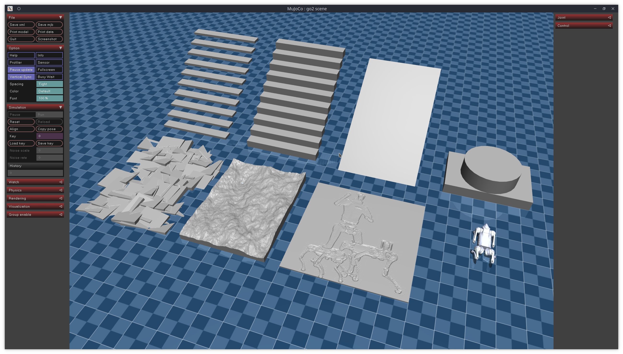 unitree_mujoco screenshot 2