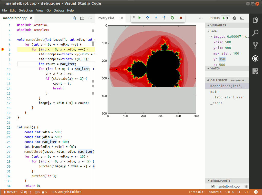 vscode-lldb screenshot 1