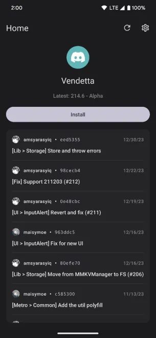 VendettaManager screenshot 1