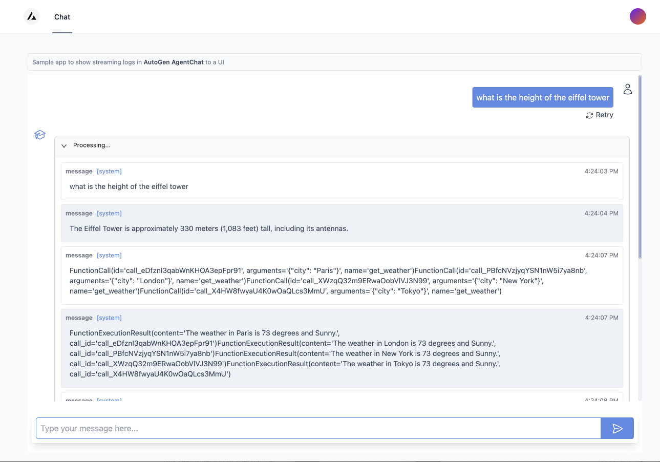 autogen-ui screenshot 1