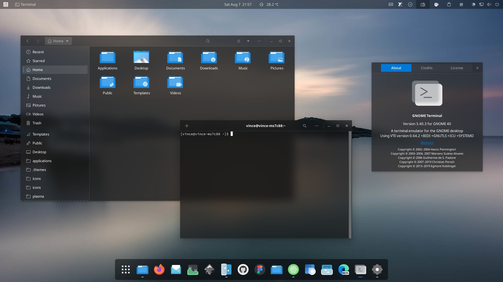 Fluent-gtk-theme screenshot 2