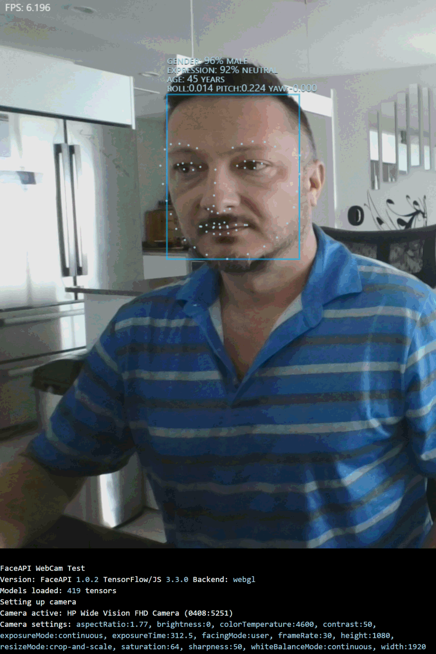 face-api screenshot 2