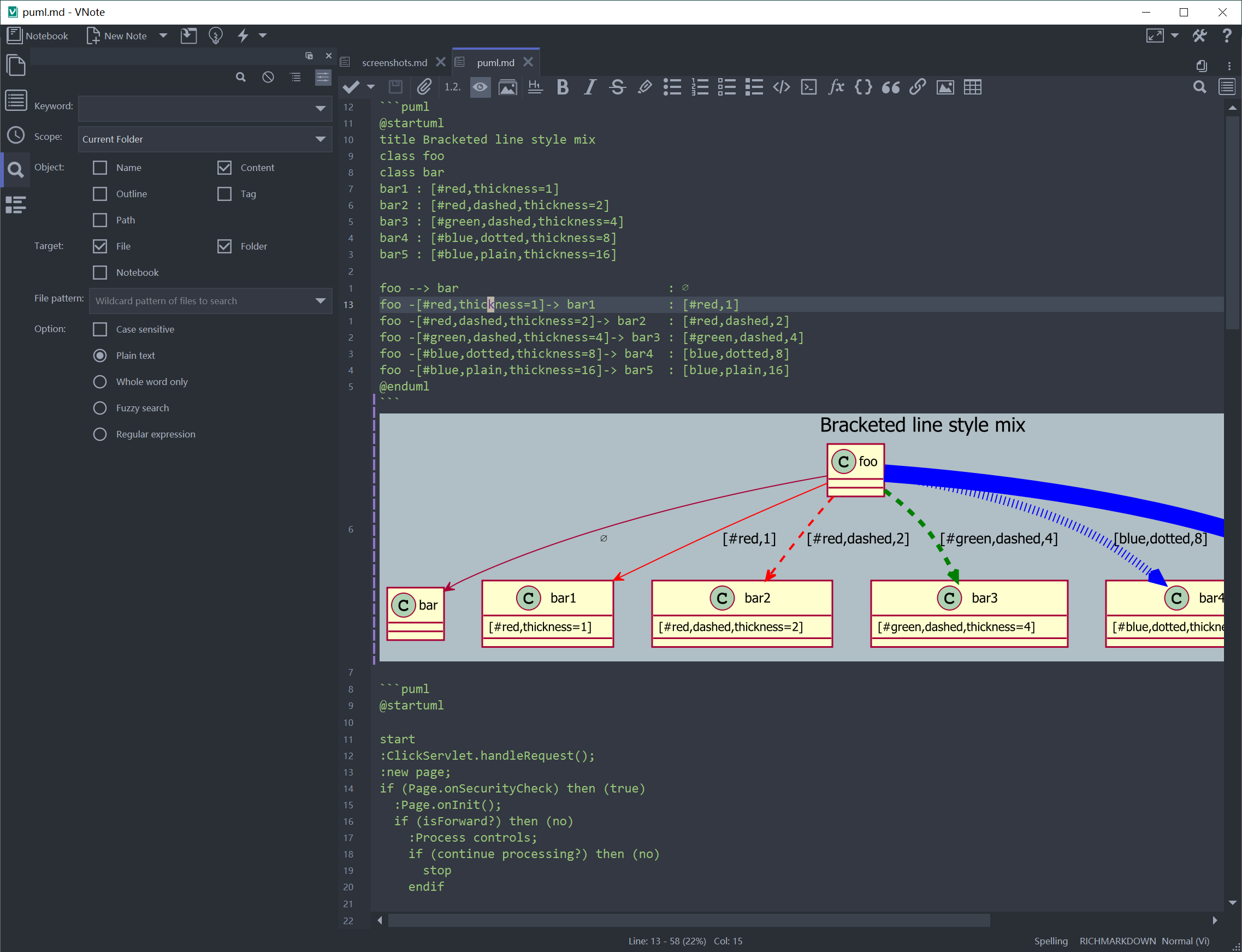 vnote screenshot 2