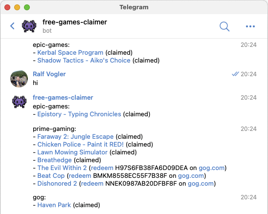 free-games-claimer screenshot 2