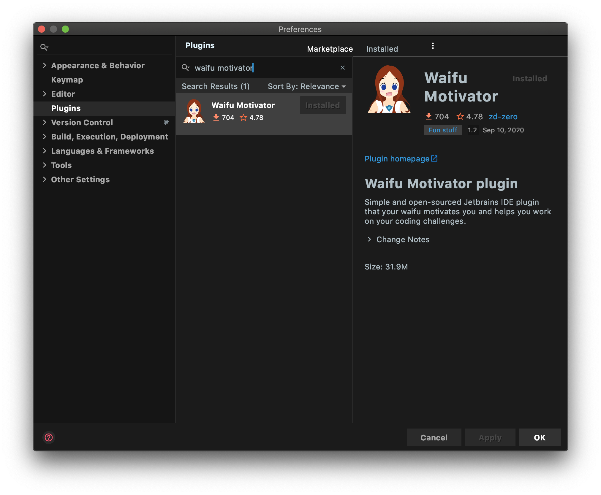 waifu-motivator-plugin screenshot 1