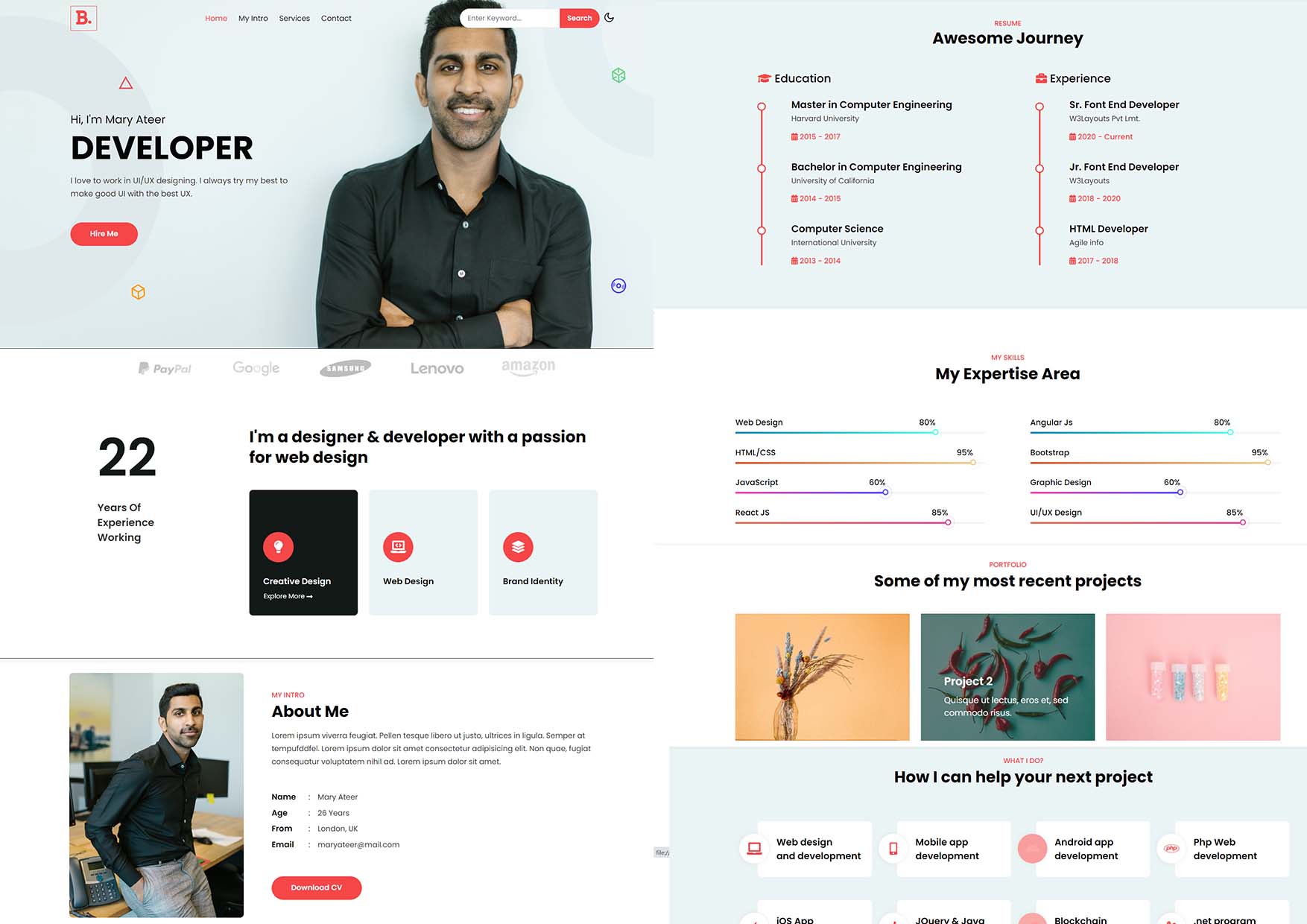 Resume-vCard-Collection screenshot 7